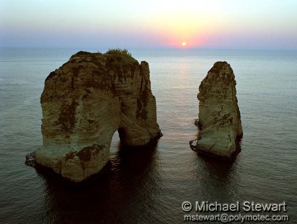 Beirut - Pigeon Rocks Sunset